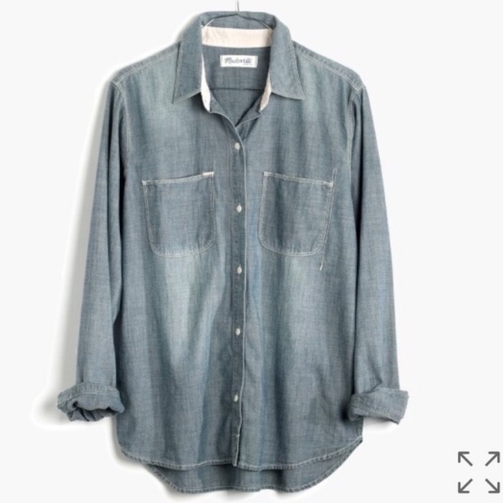 Madewell Blue Button Down Shirt